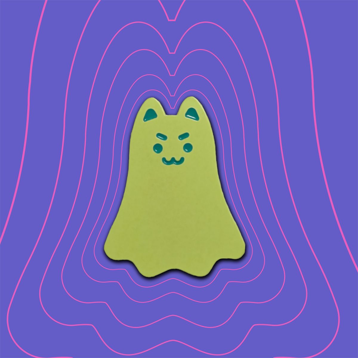 Ghostcat Enamel Pin | Image 1