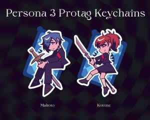 Persona 3 Protagonist Keychains | Image 2