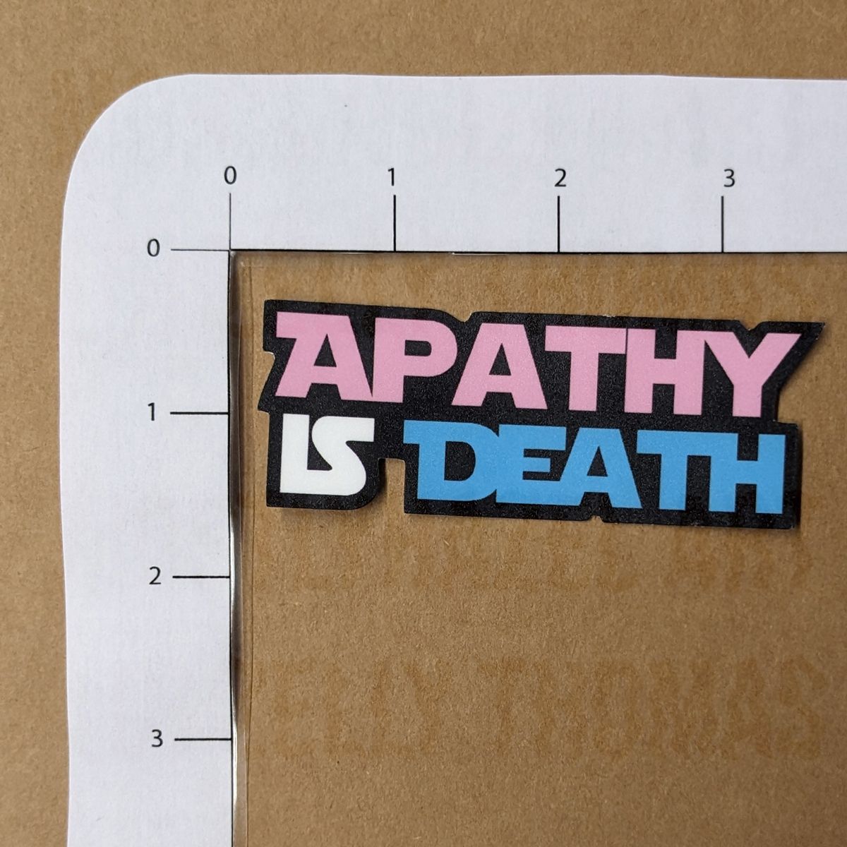 Apathy is Death Sticker | Image 2