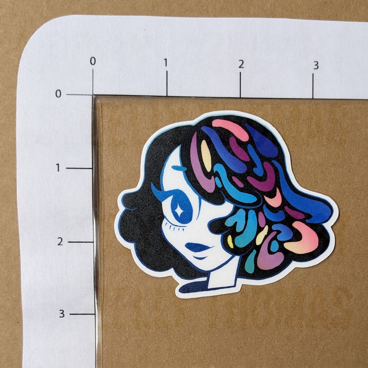 Colorful Girl Sticker | Image 3