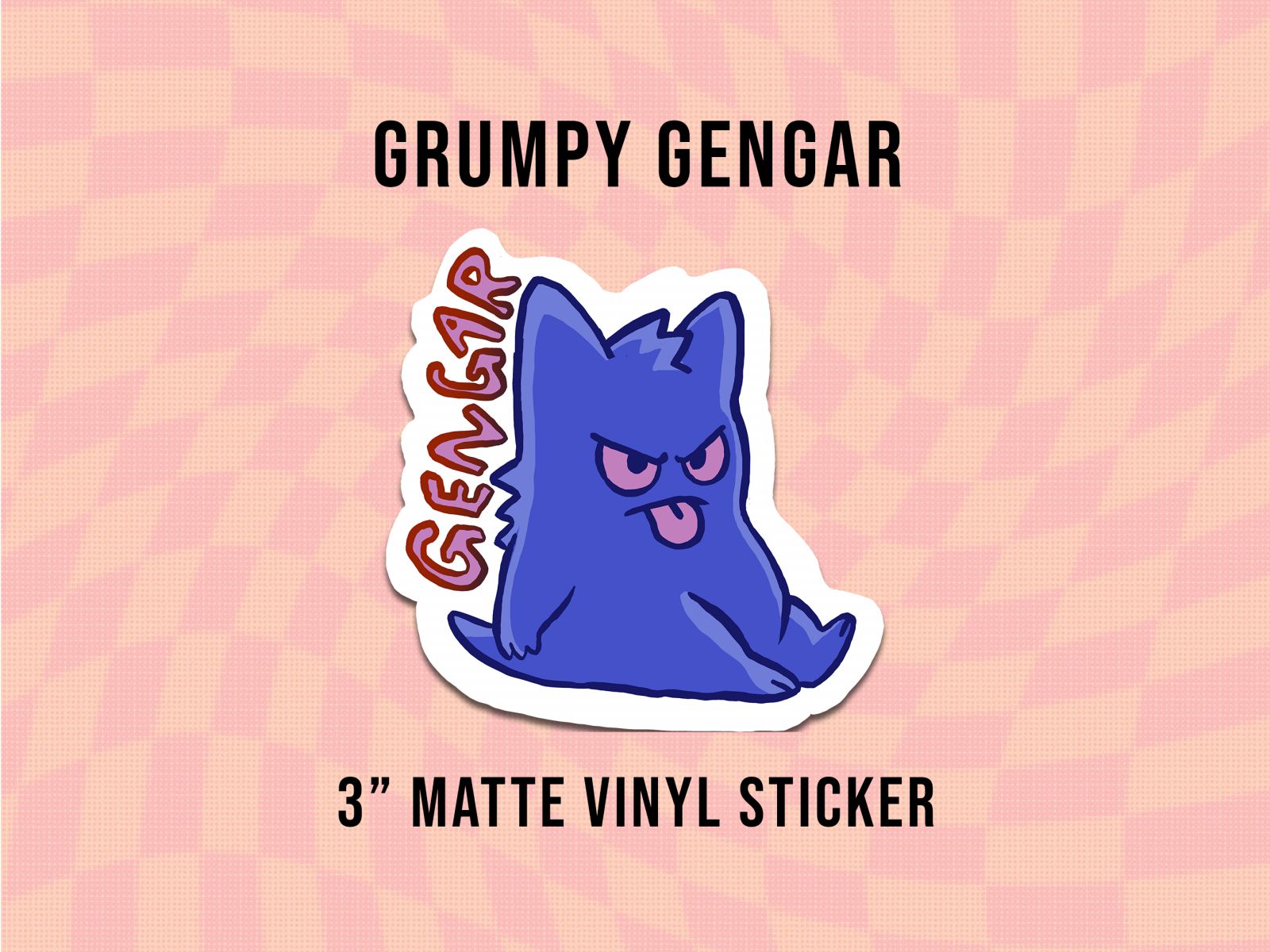 Grumpy Gengar Sticker | Image 1