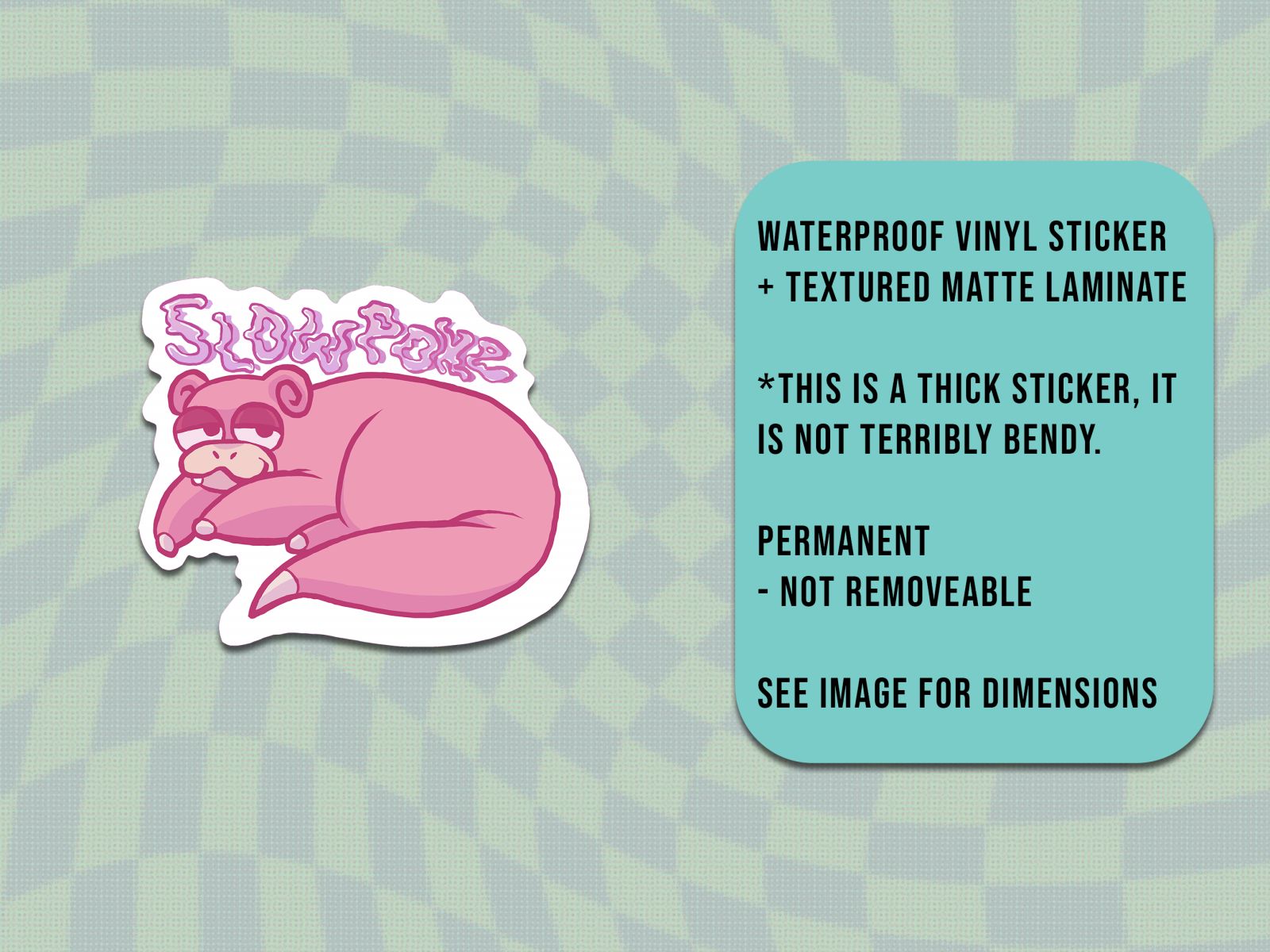 Sleepy Slowpoke Sticker | Image 3