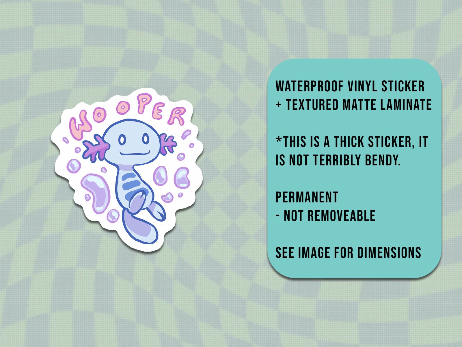 Wild Wooper Sticker | Image 3